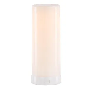 LED FIA Flame Designer Candle with White Hue 7.5"H