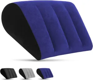 Leg Inflatable Elevation Wedge Pillows - Portable Leg Positioner Pillows Improve Circulation and Reduce Swelling for Sleeping,Bedding, Traveling, Camping, Quick Inflate Deflate(Blue)