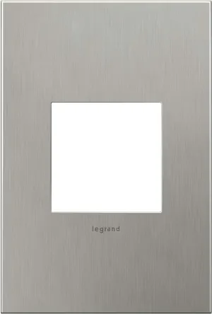 Legrand adorne Brushed Stainless Steel, 1-Gang Wall Plate, AWC1G2BS4