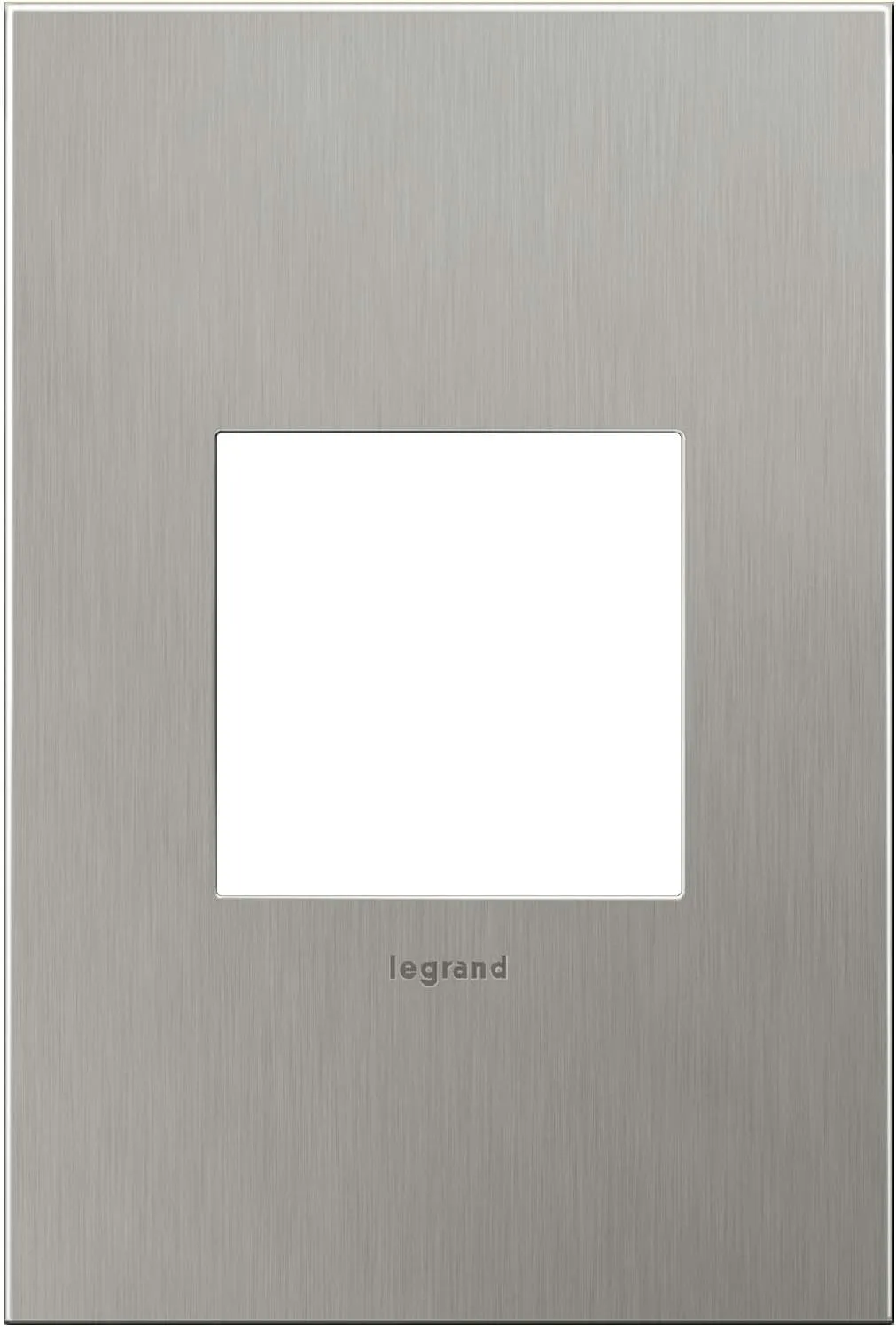 Legrand adorne Brushed Stainless Steel, 1-Gang Wall Plate, AWC1G2BS4