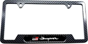 License Plate Frame Gr Supra Stainless Steel Carbon Fiber