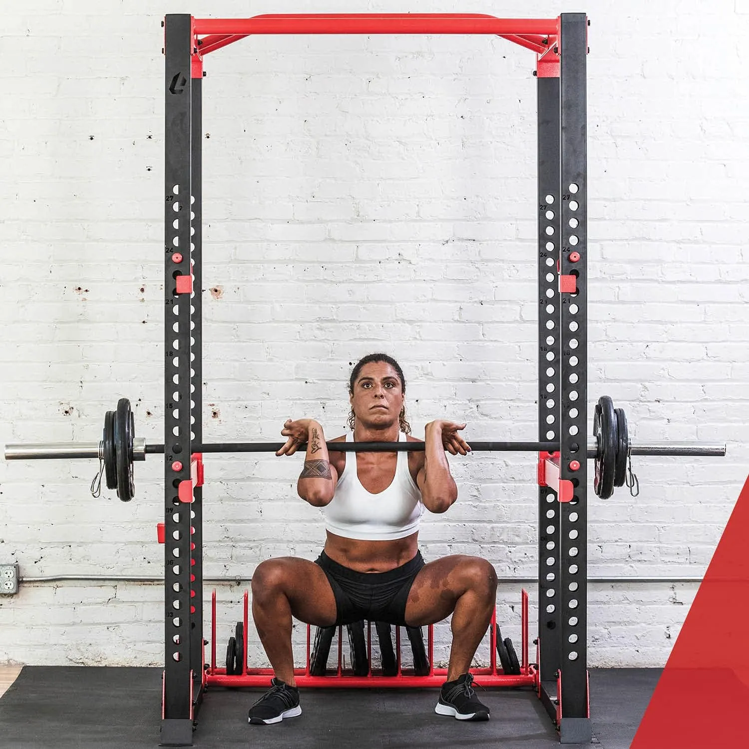 Lifeline Fitness Rubber Grip Plates For Olympic Barbell - 2" Weight Plates for Home or Gym - Strength Training Single Plates - 2.5/5/10/25/35/45 LB Options
