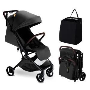 Lightweight Baby Travel Stroller with Carbor Fiber Frame, Compact & Airplane-Friendly, One-Handed Folding Design, 11.6 lbs, Perfect for Toddlers, Jet