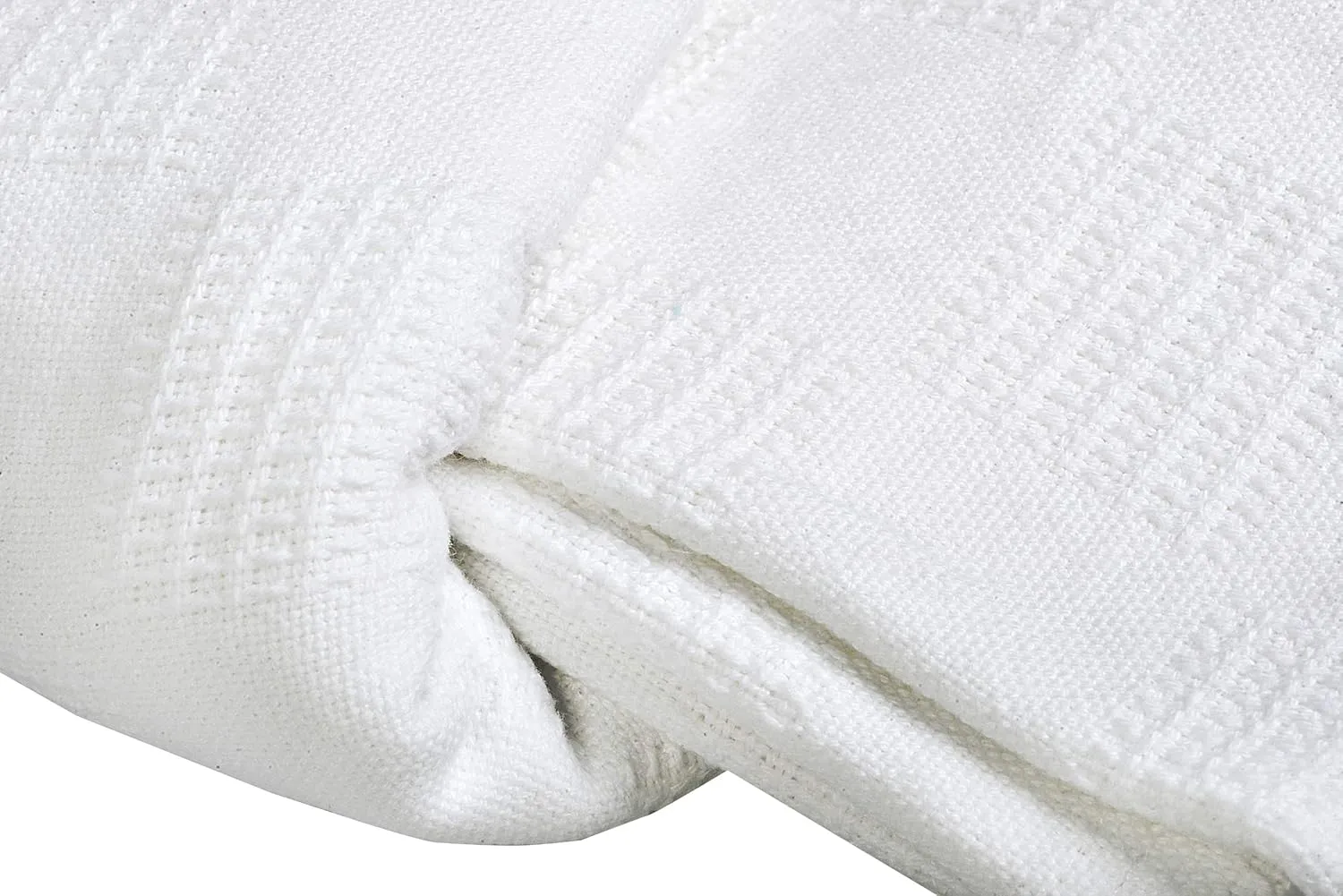 Linteum Textile Supply Thermal Blanket (White, Twin) Long Lasting and Durable Snag-Free Soft Blanket, Made from 100% Cotton Material for Home, Hospitals, 66x90 Inches