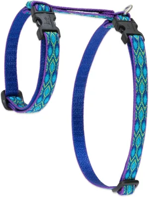 LupinePet Originals 1/2" Rain Song 9-14" H-style Harness for Small Pets