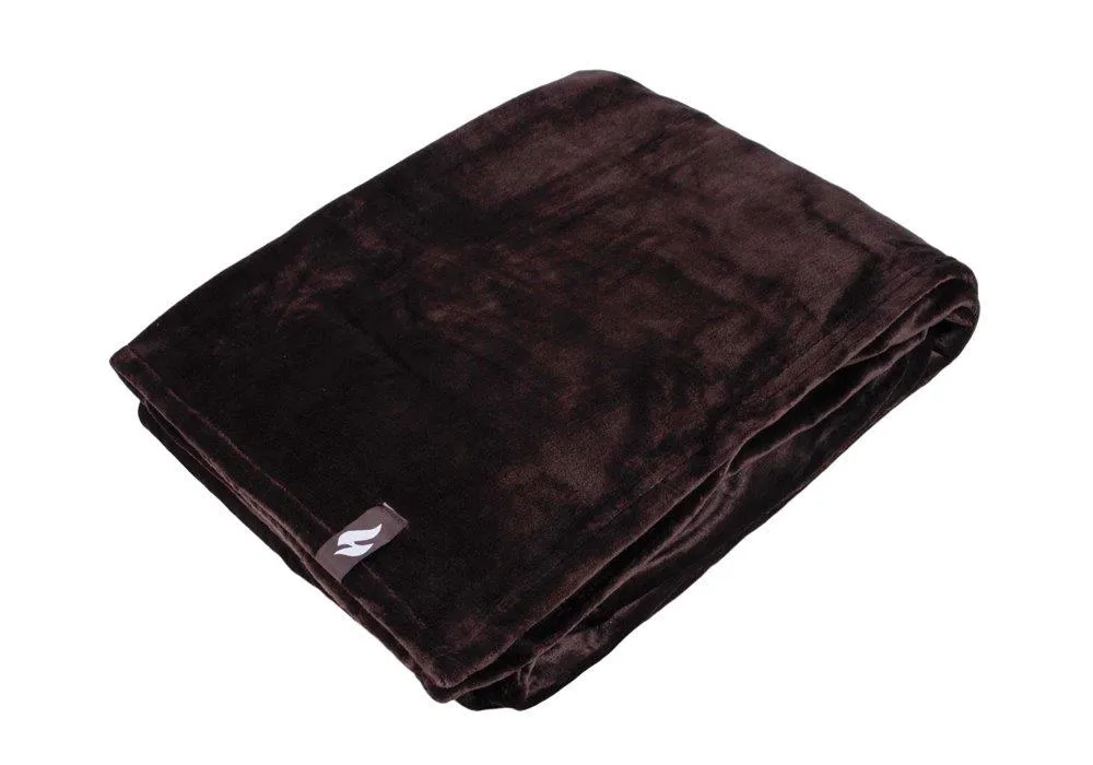 Luxury Fleece Thermal Blanket/Throw - Hot Chocolate