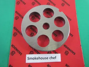 MADE IN ITALY #22 X 3/4 (20 MM) holes for VERY LARGE Meat Grinder Disc Plate Hobart Cabelas LEM