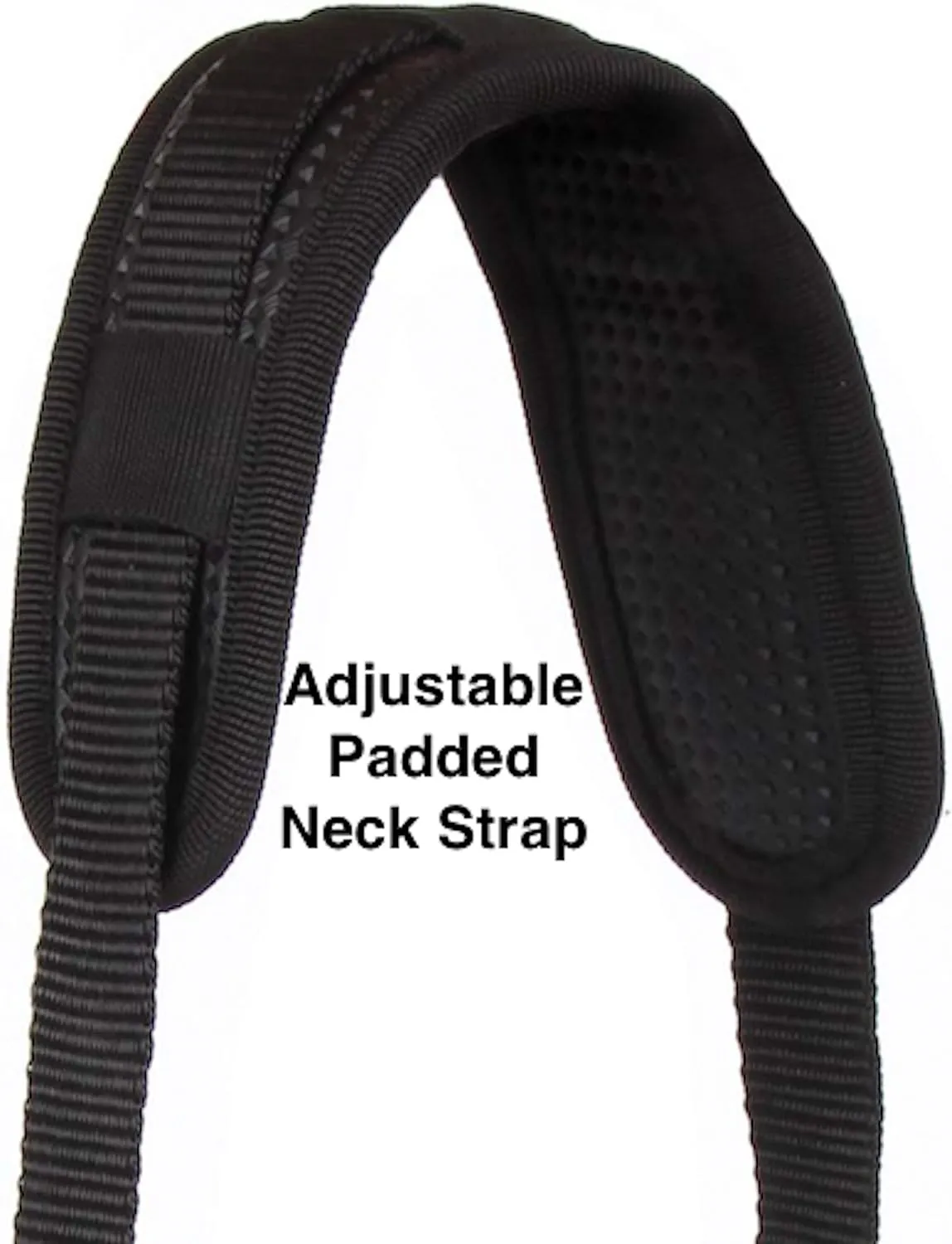 Majestic Ally Horse Feed Bag, Heavy Duty Nylon Mesh Grain Feed Bag, Adjustable Strap with Durable Snap and Elastic Straps, Comfort Neck Pad and Nose Pad- Large (Full, Dark Gray)