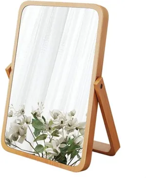 Makeup Mirror Desktop Vanity Mirror Household Vertical Bathroom Mirror HD Vanity Mirror Suitable for Dressing Table Desk Bedroom Makeup Mirror