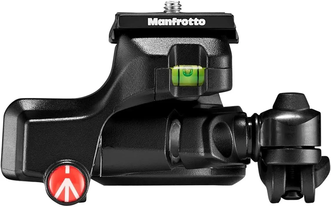 Manfrotto Befree 3-Way Live Camera Tripod Head, Aluminium, 6kg Payload, for Travel Tripods, with Foldable Handles, Fluid Drag System, for Photo and Video, Vlogging Equipment (MH01HY-3WUS),Black