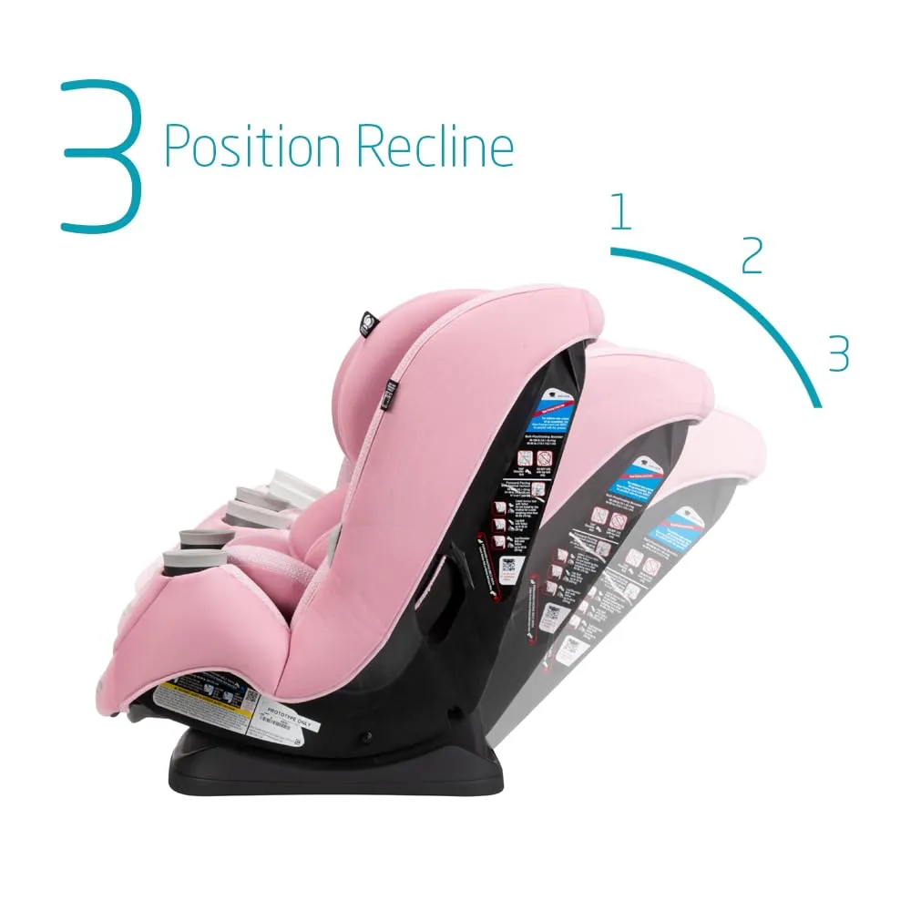 Maxi-Cosi Pria All-in-One Convertible Car Seat, Rear Facing Car Seat for Infants from 4-40 lbs, Forward Facing Car Seat up to 100 lbs in Booster Seat Mode, Rose Pink Sweater