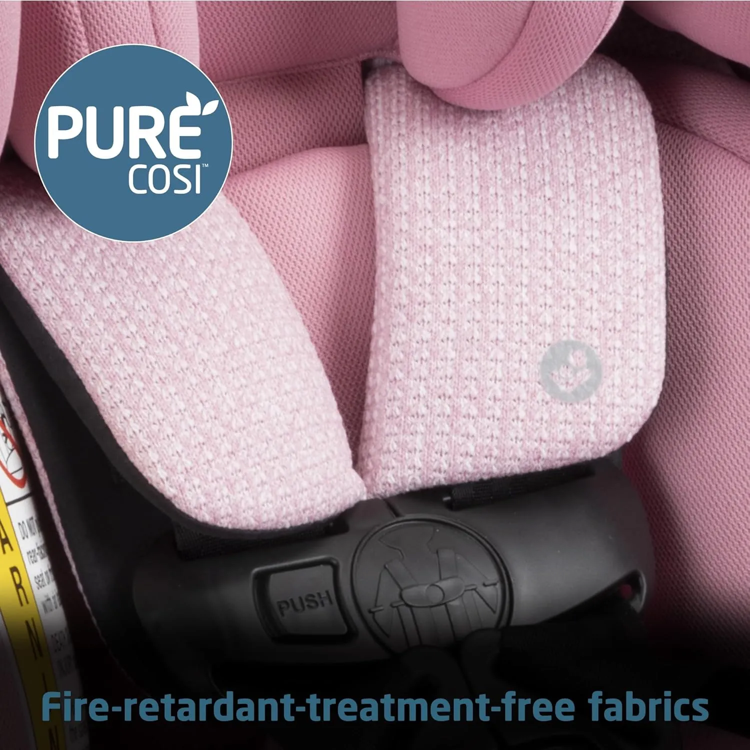 Maxi-Cosi Pria All-in-One Convertible Car Seat, Rear Facing Car Seat for Infants from 4-40 lbs, Forward Facing Car Seat up to 100 lbs in Booster Seat Mode, Rose Pink Sweater