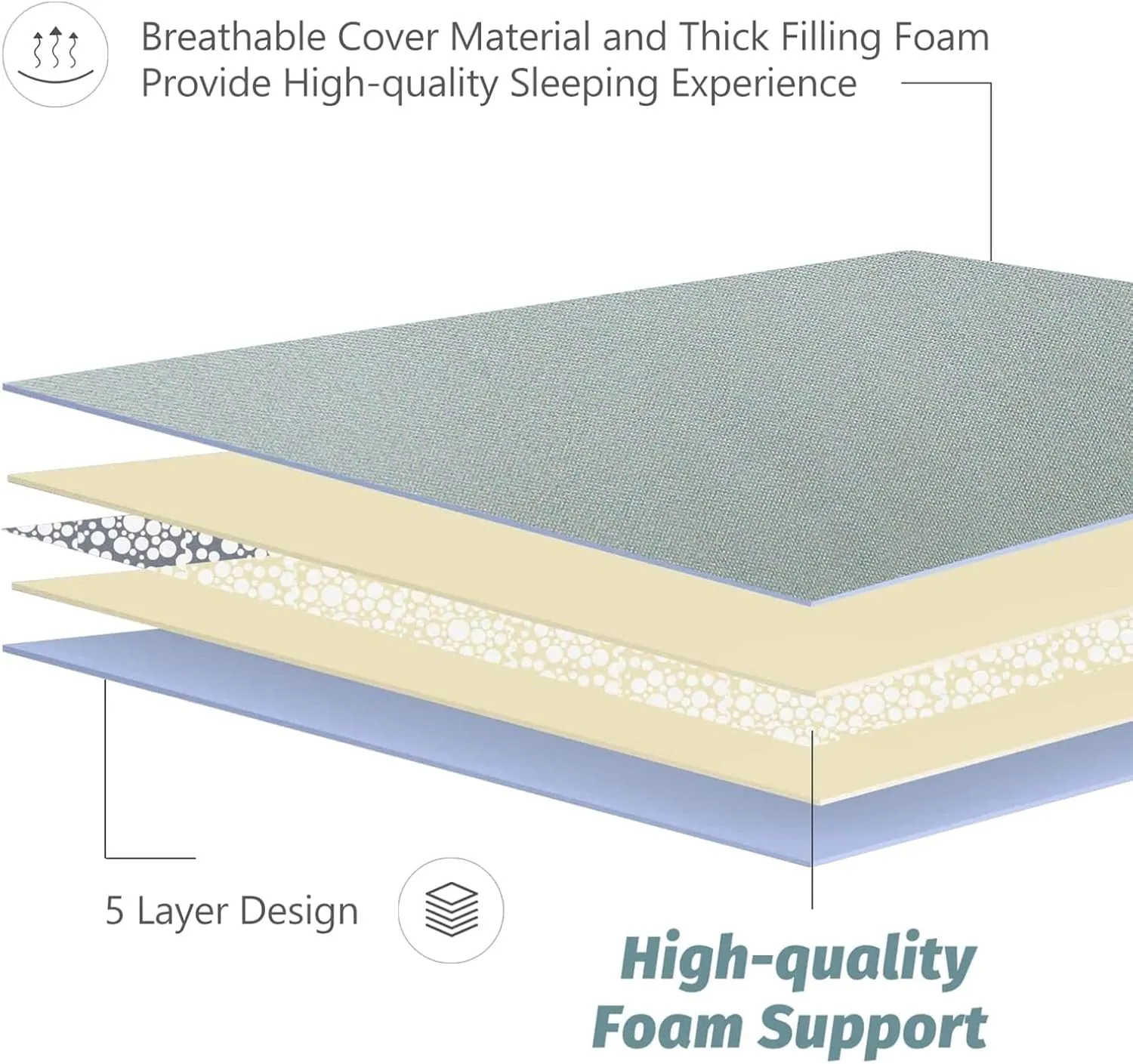 MAXYOYO Japanese Futon Mattress Floor Mattress Sleeping Pad Foldable Bed Roll Up Camping Mattress Floor Lounger Bed Couches and Sofas Mattress Topper, Green Floral, Twin Size