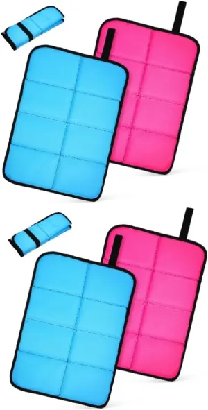 Milisten 2sets 2 Pcs Foldable Seat Cushions Outdoor Sitting Mats for Camping Hiking Picnics Sporting Events Lightweight Compact Design for Outdoor Activities 2pcs*2