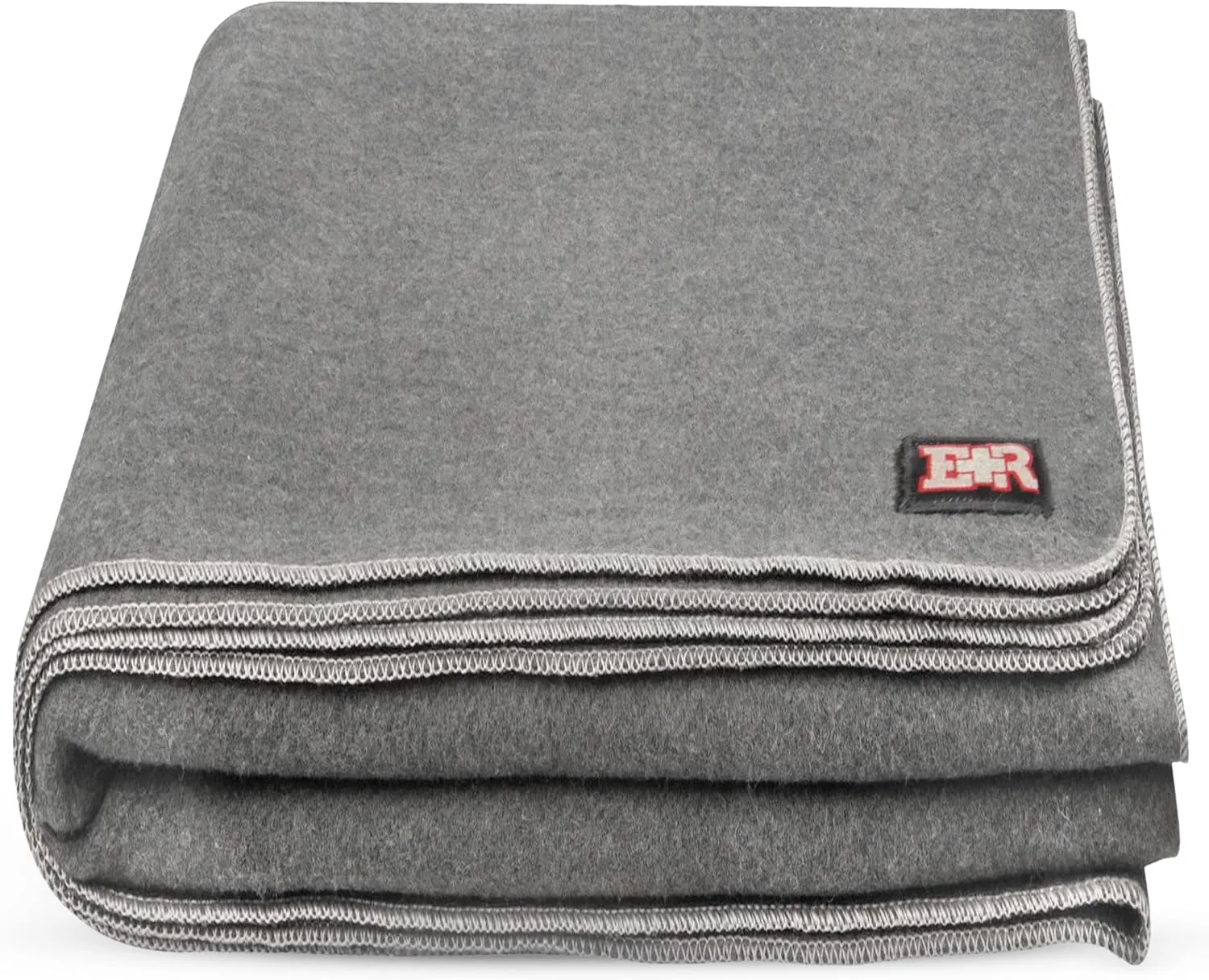 Military Wool Blanket - 95% Wool, Washable, Perfect for Outdoors, Picnics, Travel, Car & Bushcraft Emergency Blanket, 96" x 108" 8.45 lbs. - Grey - King Size