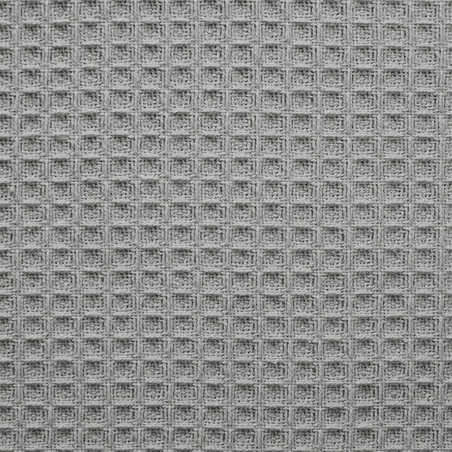 Modern Threads 100% Cotton Waffle Thermal Blanket, Light Gray, Full/Queen