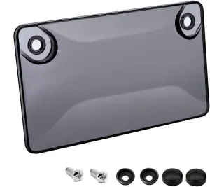 Motorcycle Unbreakable License Plate Cover (Clear-B)