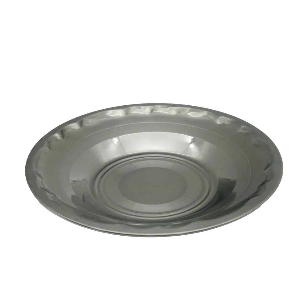 (MR.DIY) Stainless Steel Dish Serve Plate (22cm)