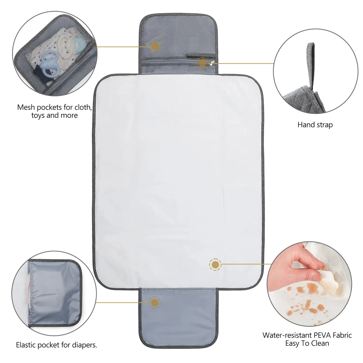 Multifunction Foldable Waterproof Changing Pad