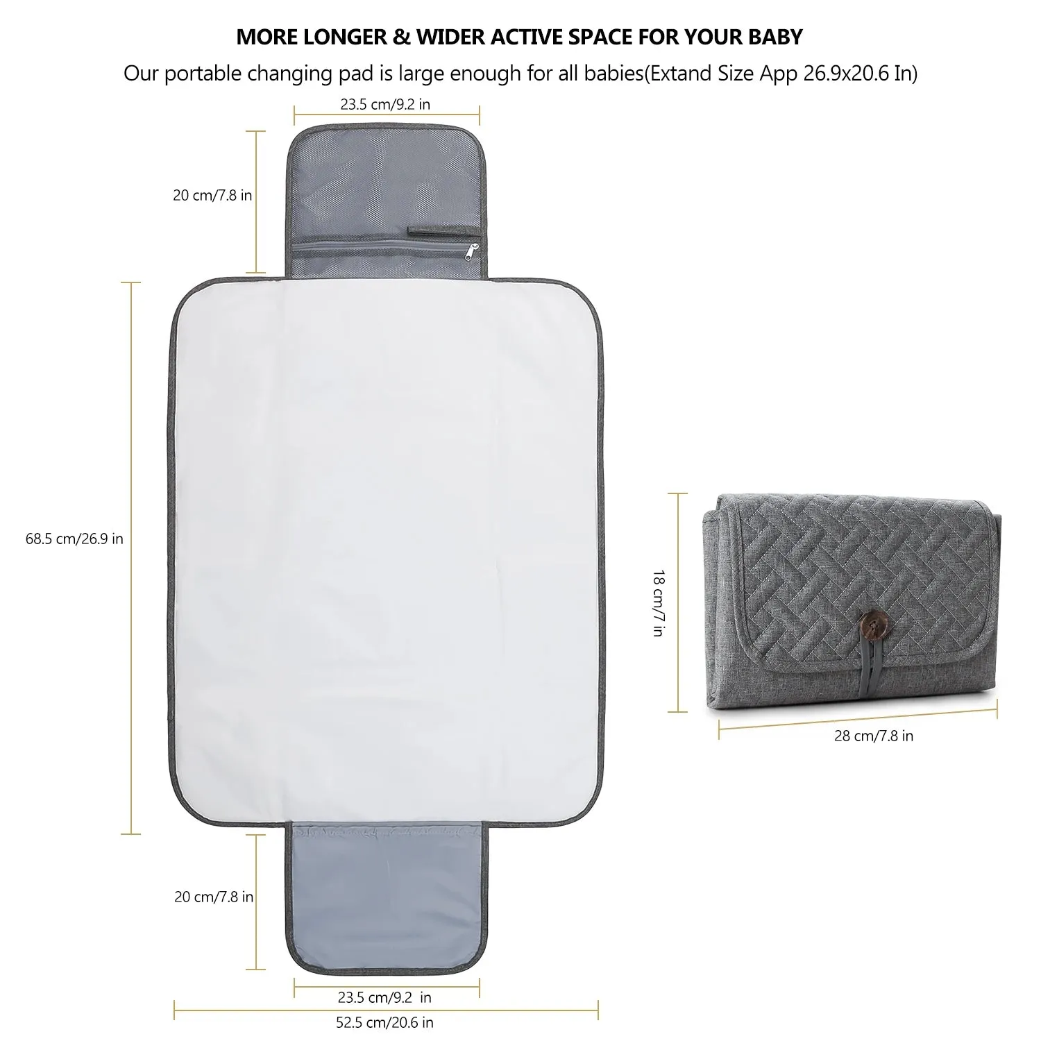 Multifunction Foldable Waterproof Changing Pad