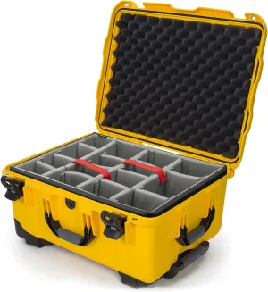 NANUK 950 Waterproof Hard Case with Wheels and Padded Divider - Yellow