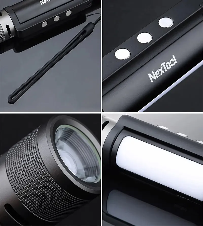 NEXTOOL 6-in-1 Zoom Flashlight 1000LM LED Rechargeable Torch