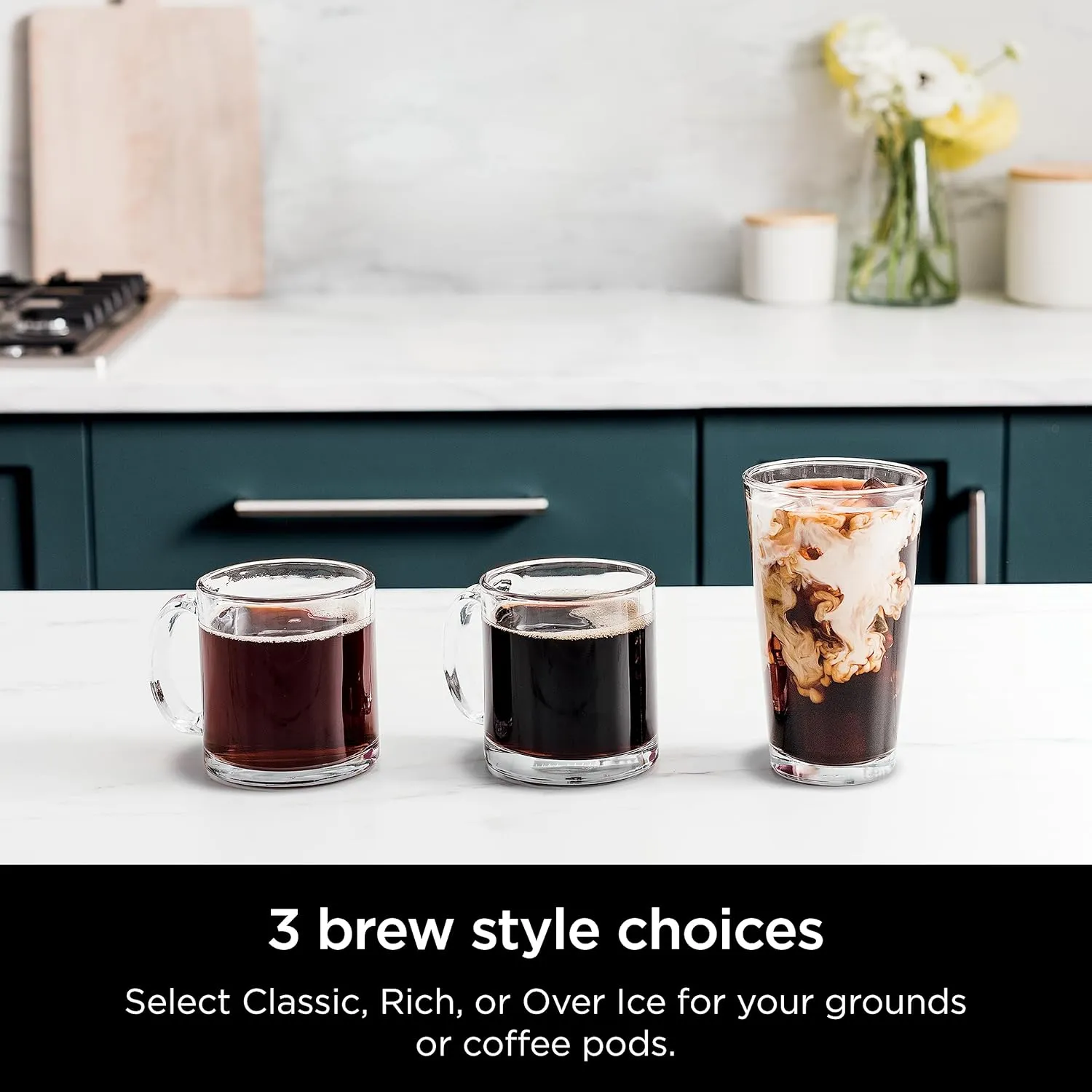 Ninja Drip Coffee Maker With K Cup Combo, DualBrew Pro Specialty Coffee Machine, Hot and Iced Compatible with K-Cup Pods, 12 Cup Single Serve with Paper Filter, CFP101