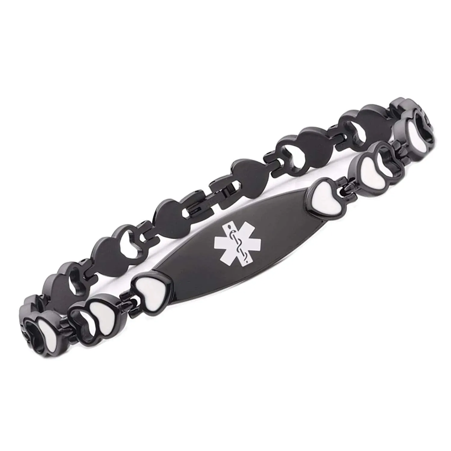 Noir Medical ID Bracelet
