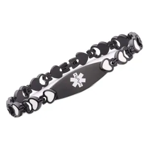 Noir Medical ID Bracelet