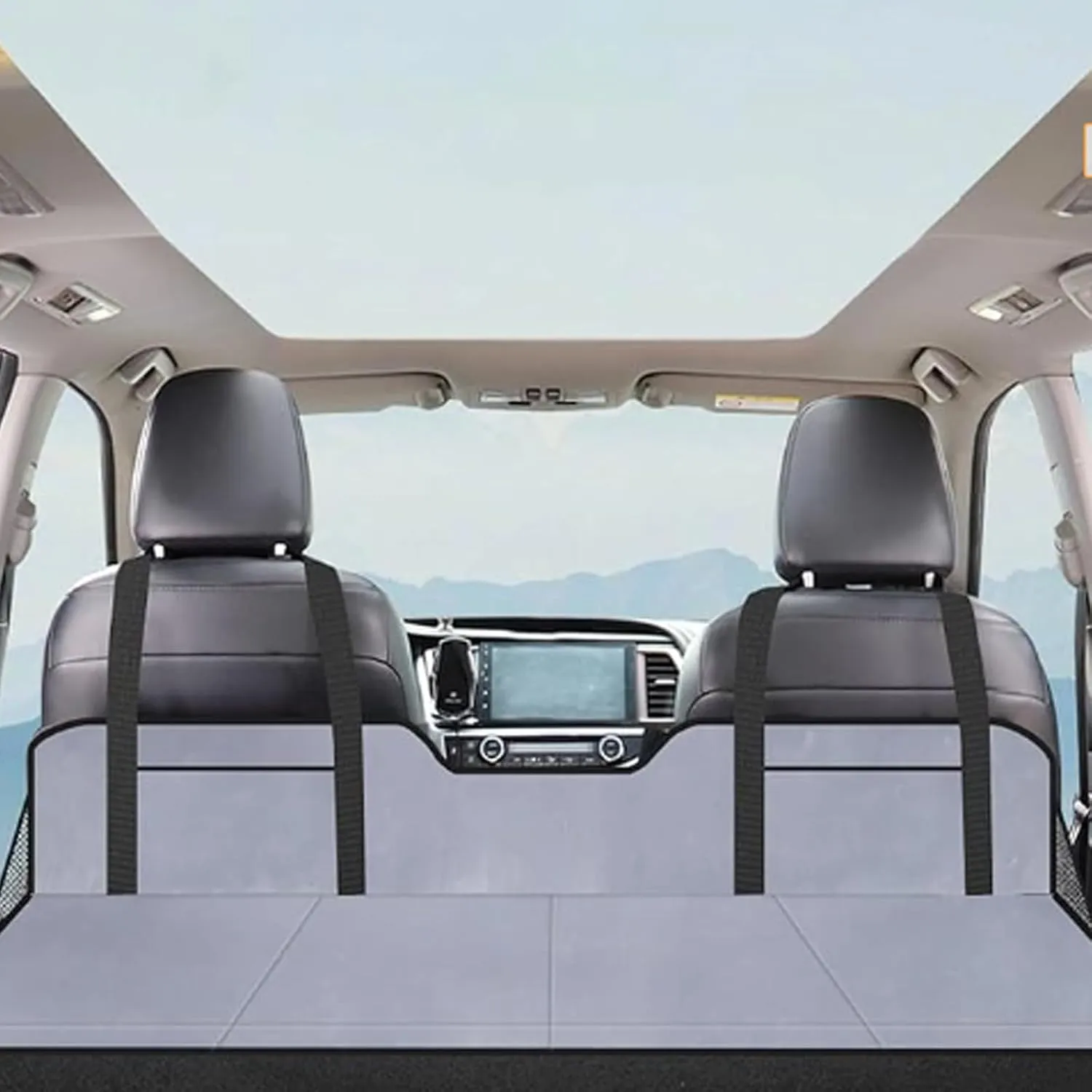 Non-Inflatable Car Mattress Back Seat Bed Extender Portable Folding Camping Travel for Sleeping