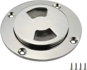 NRX&XRC 3" Boat Deck Plate Made from Heavy Duty 316 Marine Grade Stainless Steel with Fastners