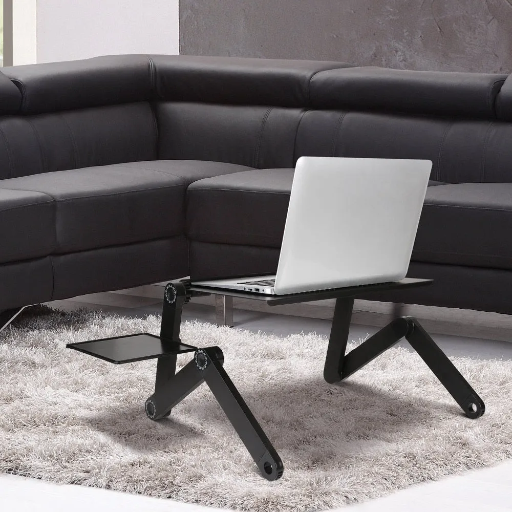 Offices Computer Portable in Aluminium Adjustable with Mouse Carpet