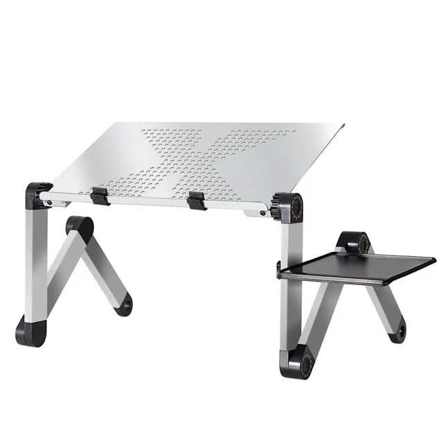 Offices Computer Portable in Aluminium Adjustable with Mouse Carpet