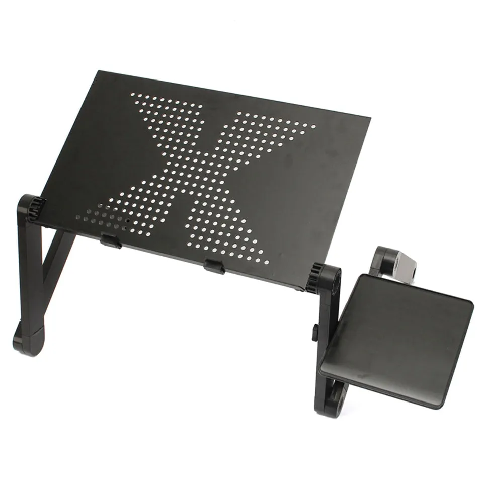 Offices Computer Portable in Aluminium Adjustable with Mouse Carpet