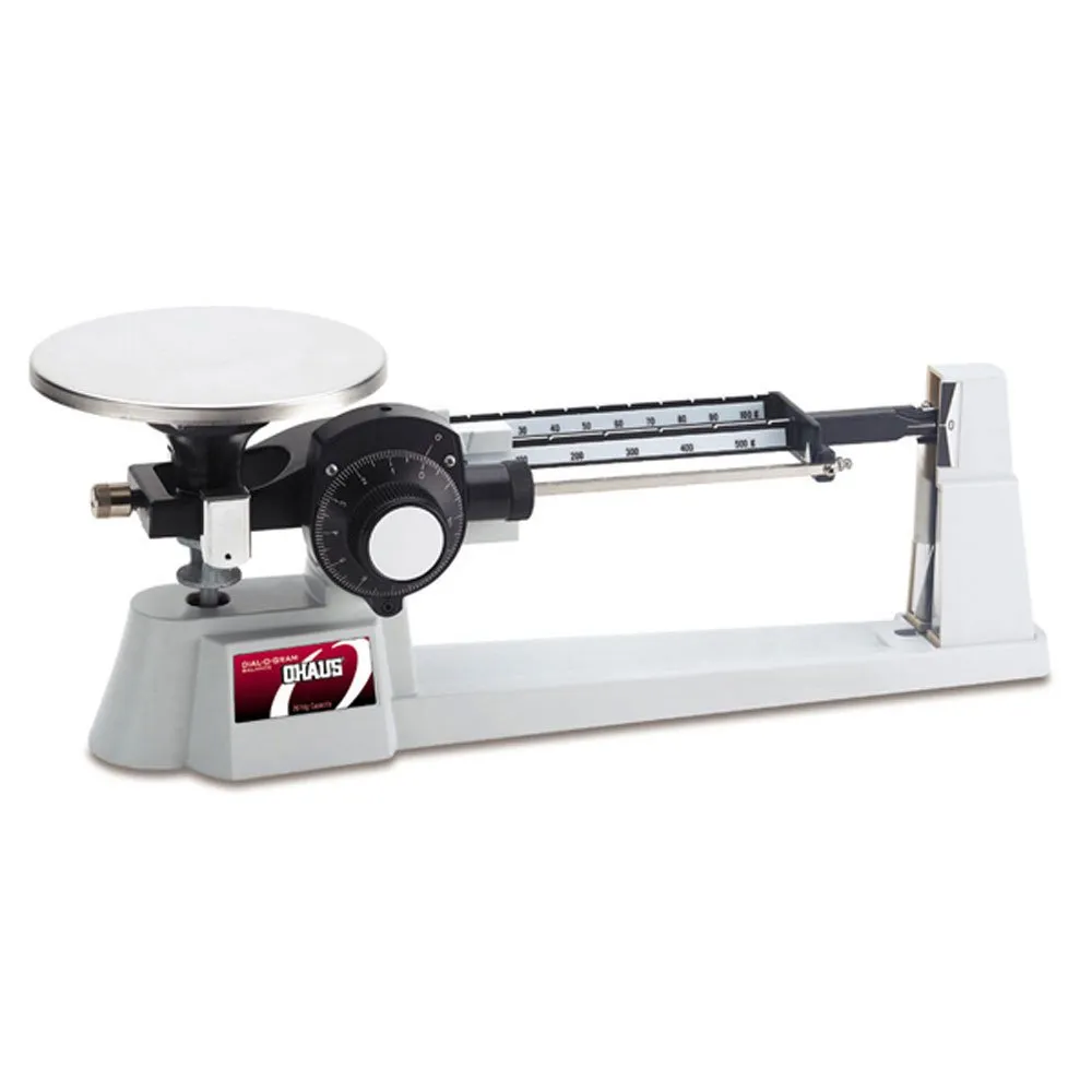 Ohaus - 80000006 Dial-O-Gram Stainless Steel Top Loading Mechanical Triple Beam Balance with Stainless Steel Plate and Tare, 610g x 0.1g