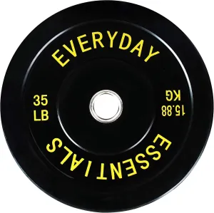 Olympic Bumper Plates with Steel Hub 2-Inch Weight Plates for Strength Training & Weightlifting, Pairs or Sets or Sets with Barbell