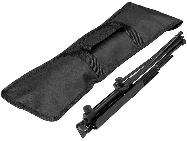 On Stage Music Stand Black Spring Trigger Release w/ Bag