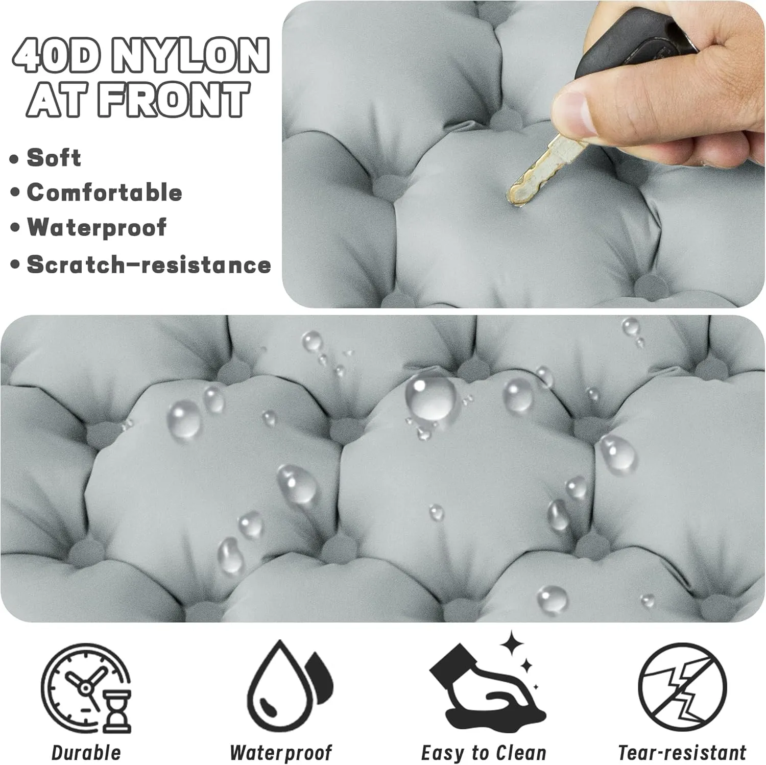 ONTYZZ Inflatable Seat Cushion Airplane Seat Cushion Lightweight Travel Cushion for Climbing Hiking Office Airplane Stadium
