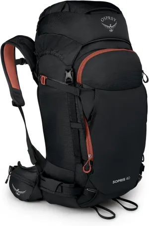 Osprey Sopris 40L Ski and Snowboard Backpack, Black