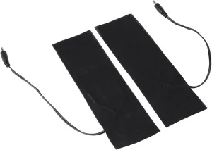 Oumefar 1 Pair USB Carbon Fiber Heating Pad Mat 5V USB Electric Heating Film Heater Pads for Warming Feet, Black USB Powered Heater 19.6 x 6cm/7.72 x 2.36inch