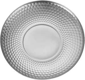 Outdoor Dinnerware Set Stainless Steel Plate Retro Textured Design Serving Camping Plates