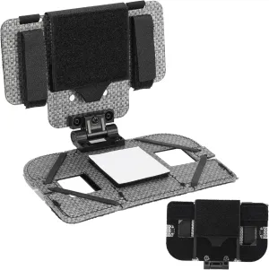 Outdoor Molle Phone Carrier, Lightweight Foldable Navigation Board with Wide Angle Phone Holder, Chest Rig Hovering Mount for Multi-Functional Vests