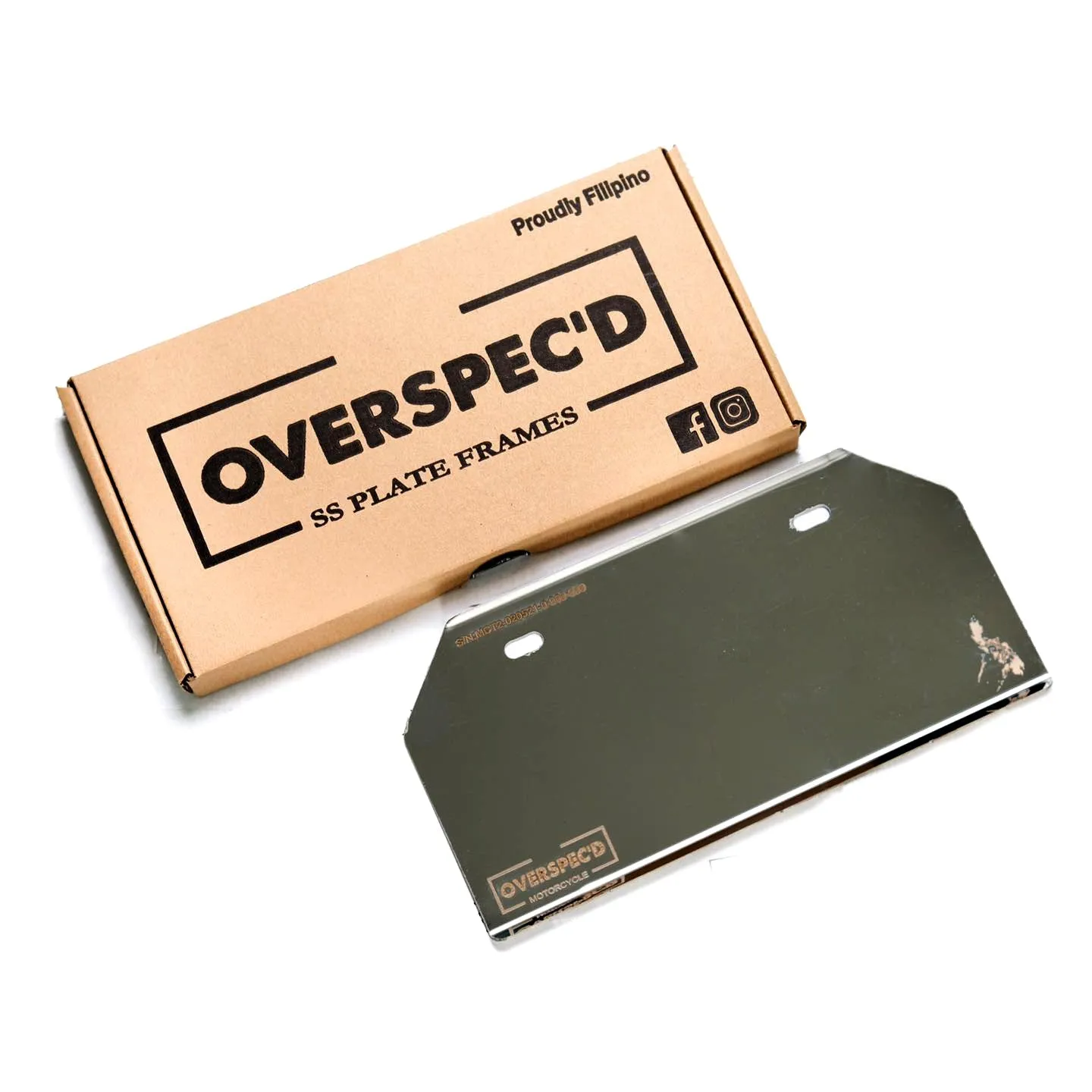 Overspec'D Motorcycle Plate Frame Holder Type 1
