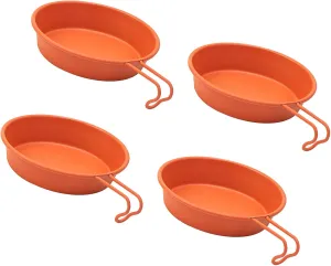 Pack Of 4 Serving Plates Stainless Steel Tableware Stainless Steel Plates And Bowls Set For Camping And Dining