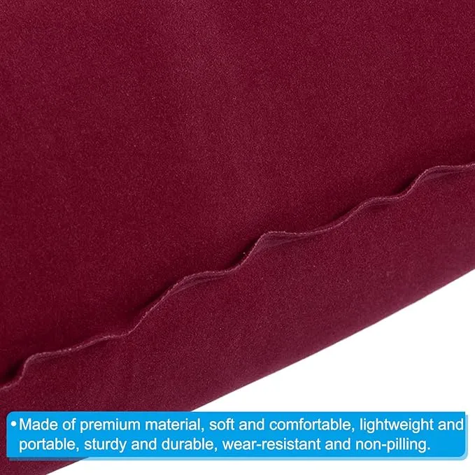 PATIKIL Inflatable Pillow, 3 Pack Ultralight Camping Travel Pillow Desk Rest Neck Support for Hiking Backpacking Office, Wine Red