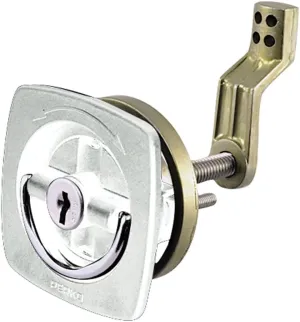 Perko 0931DP1WHT Flush Lock with Offset Cam Bar and Flexible Polymer Strike - White