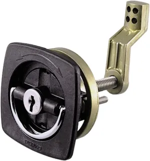 Perko 0931DP2BLK Flush Lock with Offset Adjustable Cam Bar, Black