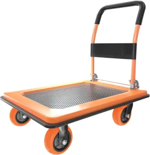 Platform Truck Heavy Duty Cart,1100Lbs Hand Truck Push Cart Dolly with 5'' 360 Degree Swivel Wheels for Loading and Storage 36x24Inch
