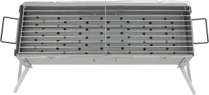 Portable BBQ Grill,44LBS Load Capacity Folding Camping Barbecue Gril with Portable Hands Smooth Edge,Charcoal Grills for Picnics,Camping Barbecues,Travel Barbecues,Party Barbecues