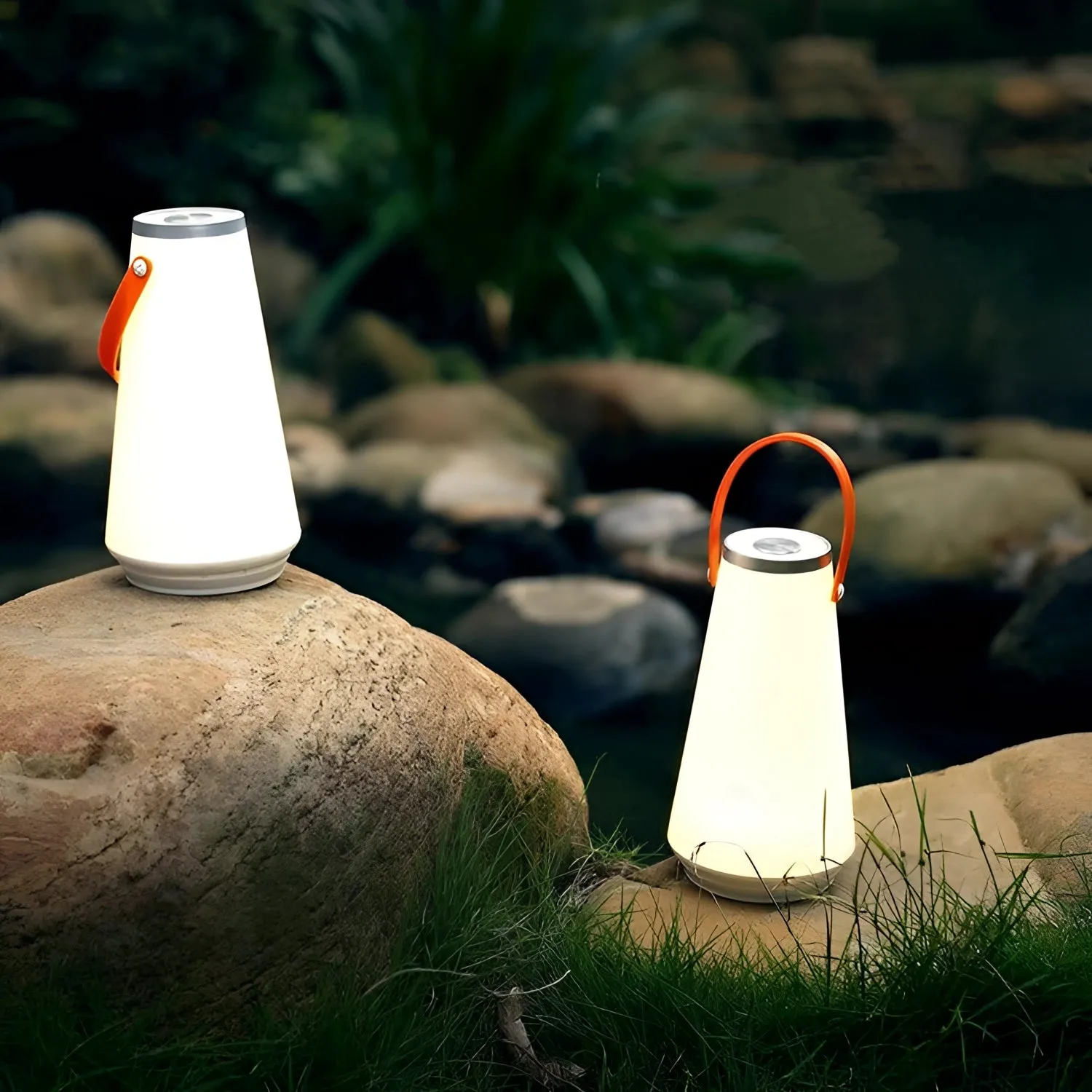 Portable Rechargeable LED Lantern with Handle, USB Charging, Energy-Efficient